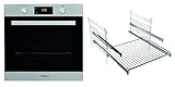 Privileg PBWR6 OH5V2 IN Einbau-Backofen /A+/71 L/Hydrolyse-Reinigungsfunktion/Backauszug mit 2 Ebenen/Multifunktions-Umluftbackofen mit 7 Funktionen /Edelstahl/Turn&Go/Click&Clean,Schwarz,Edelstahl