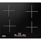 CIARRA CBBIH4B 4 Zonen Einbau Induktionskochfeld mit Power Booster Touch-Bedienung Kochfeld Induktion Herdplatte mit 4 Platten 9 Leistungsstufen Induktionskochplatte 60cm (7,200W)
