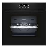 NEFF B2CCJ7AK3, N30, Backofen, LED Touch Control, 3D Heißluft, CircoTherm, Air Fry und Air Fry-Backblech, Automatikprogramme, Pyrolyse und Easy Clean, Kindersicherung, 60 x 60 cm, Schwarz