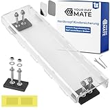 Herdknopf Schalterabdeckung, fünf verstellbare Längen, Transparent, Kindersicherung mit Magnetbefestigung, Schutz für Herd Bedienelemente, Herdknöpfe Babysicherung, Version mit Klebesicherung