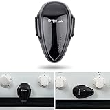 Backofentür Kindersicherung, 1 Stück, in Schwarz, mit Hitze-resistentem Kleber, Doppel-Druck-Knopf, Rückstands-los entfernbar, Ofentür Sperre zum Kleben, Backofen Baby Sicherung, Herdknopf Schutz