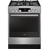 Amica SHEG 914 121 E Standherd Gaskochfeld Elektro Backofen Timer SoftClose Tür Heißluft mit Ringheizkörper