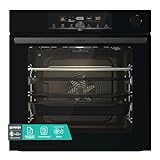 Gorenje OptiBake Advanced BPSA 6747 A08BG Einbau-Backofen / 77L / Heißluft / Pyrolyse / AutoBake / Touch Bedienung / Bratenthermometer / GentleClose & Open / SteamAssist / PizzaMode 300°C/ schwarz