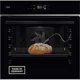 AEG Wifi Einbaubackofen,Serie 7 TFT-Full-Touch-Farbdisplay mit Kochassistent, Made in Germany, Pyrolyse Selbstreinigung, Kerntemperatursensor: für Punktgenaues Garen, Schwarz, TE7PB62WAB