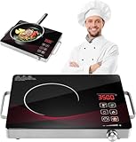 Dibaful Ce/rankochfeld 3500W Ce/ranfeld Tragbares 41cm 29cm Touch Steuerung Kochfelder 4 Modi 9 Stufen Leistung 1 Minute 3 Stunden 1 Platte Timer Funktion Herdplatte 1 Kochfeld