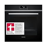 Siemens HB572ABS3, Stiftung Warentest GUT (2,0)*, iQ300 Einbau-Backofen 60x60 cm, Air Fry, Pyrolyse Selbstreinigung, LED-Touchbedienung, 3D Heißluft, Schnellaufheizung, cookControl10