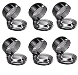 KOMUNJ 6 Stück Kindersicherung Herd Knopf Sicherung Herdschutz Kinder für Sicherheit in der Küche, Herd Schutz, Baby Sicherung, Brandschutz(Schwarz)