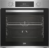 Beko b300 BBIM12300X Built-in Oven, LED Display, 8 Cooking Functions, Robust Door, H x W x D: 59.5 x 59.4 x 56.7 cm / 72 litres. [Energy Class A]