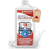 MAXXI CLEAN | Backofen & Grillreiniger - das Original | 750 ml Gel Paste | selbstarbeitender Reiniger und Fettlöser | für Backofen, Herdplatte & Grill | löst hartnäckige Verkrustungen